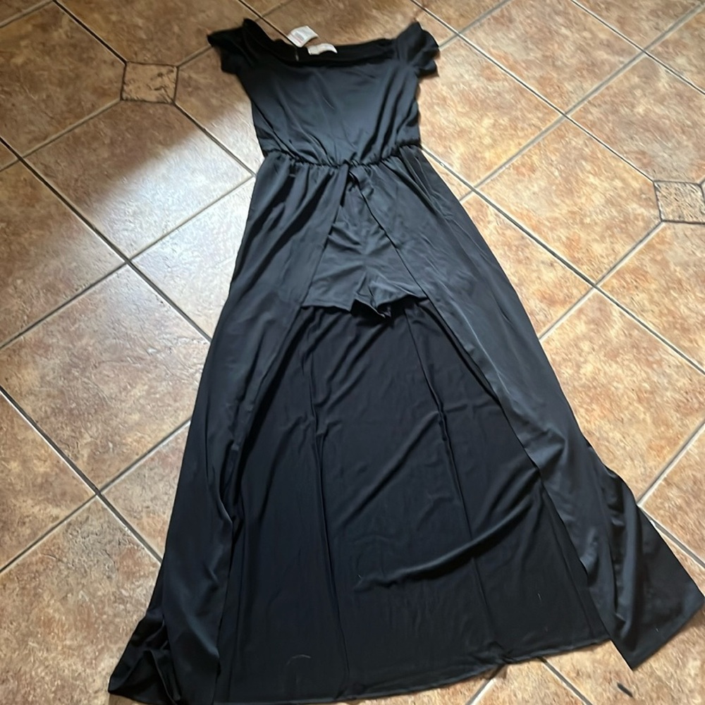 Dress with shorts.